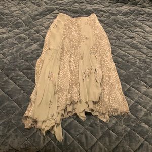 Edgy pattern Maxi Skirt